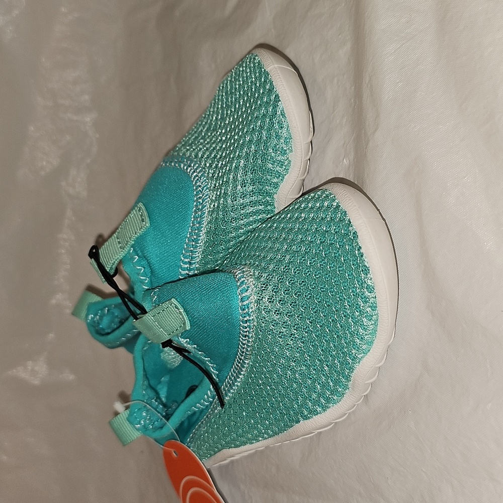 Wonder Nation Toddler Size 7/8 Aqua Sock Water Shoes New